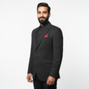 Men’s Black Textured Slim Fit Blazer